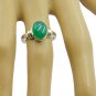 superb Natural Green onyx Green Gemstone Silver Ring gift for wife US SZ 6-12