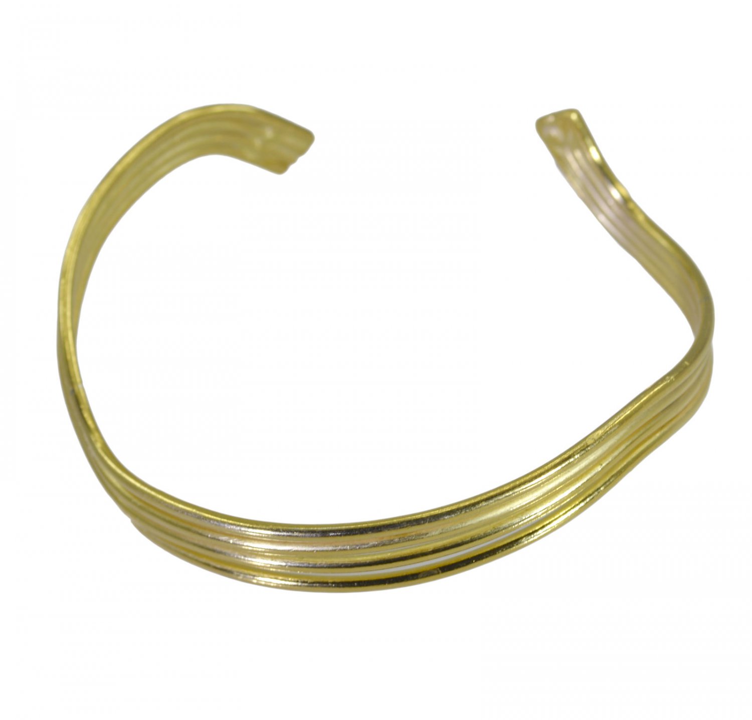 enticing Plain Gold Plated multi Bangle Fashion simply US