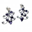 adorable Amethyst 925 Sterling Silver Purple Earring genuine suppiler US