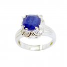 fair Blue Shappire CZ 925 Sterling Silver Blue Ring genuine jaipur US