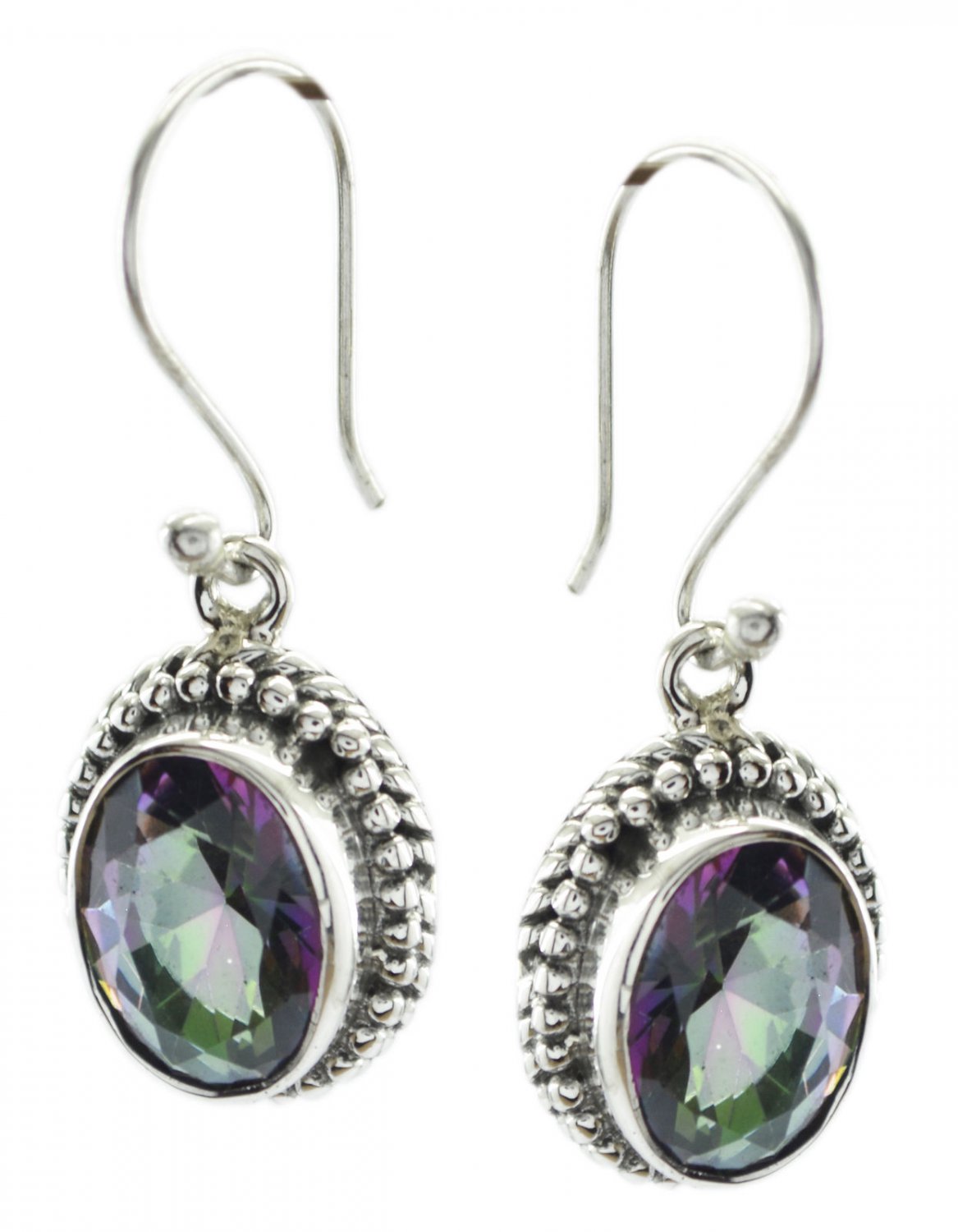 excellent Mystic Quartz 925 Sterling Silver Multi Earring genuine ordinary US