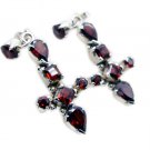 appealing Garnet 925 Sterling Silver Red Earring genuine indian US