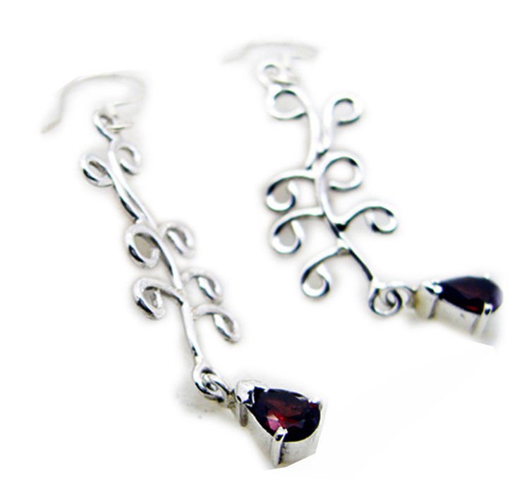 bewitching Garnet 925 Sterling Silver Red Earring Natural jewellery US