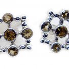 handsome Citrine 925 Sterling Silver Yellow Earring genuine suppiler US