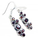 exquisite Garnet 925 Sterling Silver Red Earring Natural wholesale US