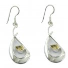 gorgeous Citrine 925 Sterling Silver Yellow Earring genuine casually US