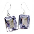 comely Amethyst 925 Sterling Silver Purple Earring genuine casually US
