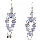 classy Rainbow Moonstone 925 Solid Silver White Earring genuine simply US