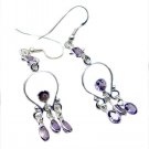 captivating Amethyst 925 Sterling Silver Purple Earring Natural wholesale US