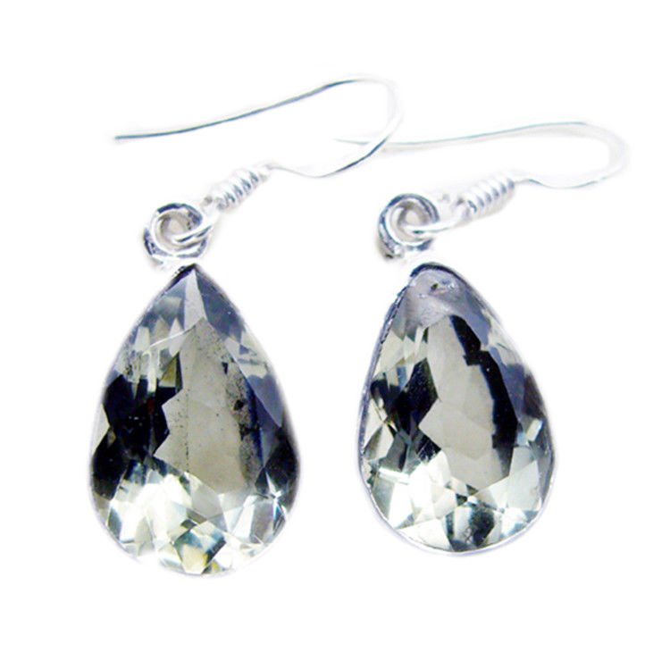 cute Green Amethyst 925 Sterling Silver Green Earring genuine jewellery US
