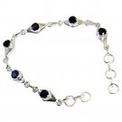 enticing Black onyx 925 Solid Sterling Silver Black Bracelet wholesales US