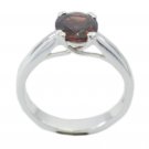 sublime real Garnet Red Gems Silver Ring gift for wedding US SZ 5-16