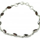 classy Garnet 925 Sterling Silver Red Bracelet Natural suppiler US