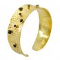 fine Multi Gemstone Gold Plated Multi Bangle genuine freely US gift