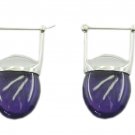 bewitching Amethyst 925 Sterling Silver Purple Earring genuine wholesales US
