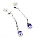 fine-looking Amethyst 925 Sterling Silver Purple Earring Natural freely US