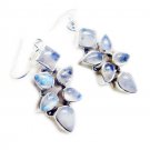 bonnie Rainbow Moonstone 925 Sterling Silver White Earring genuine ordinary US