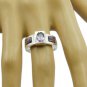 bewitching Natural Amethyst Purple Gemstone Silver Ring gift for girlfriend US S