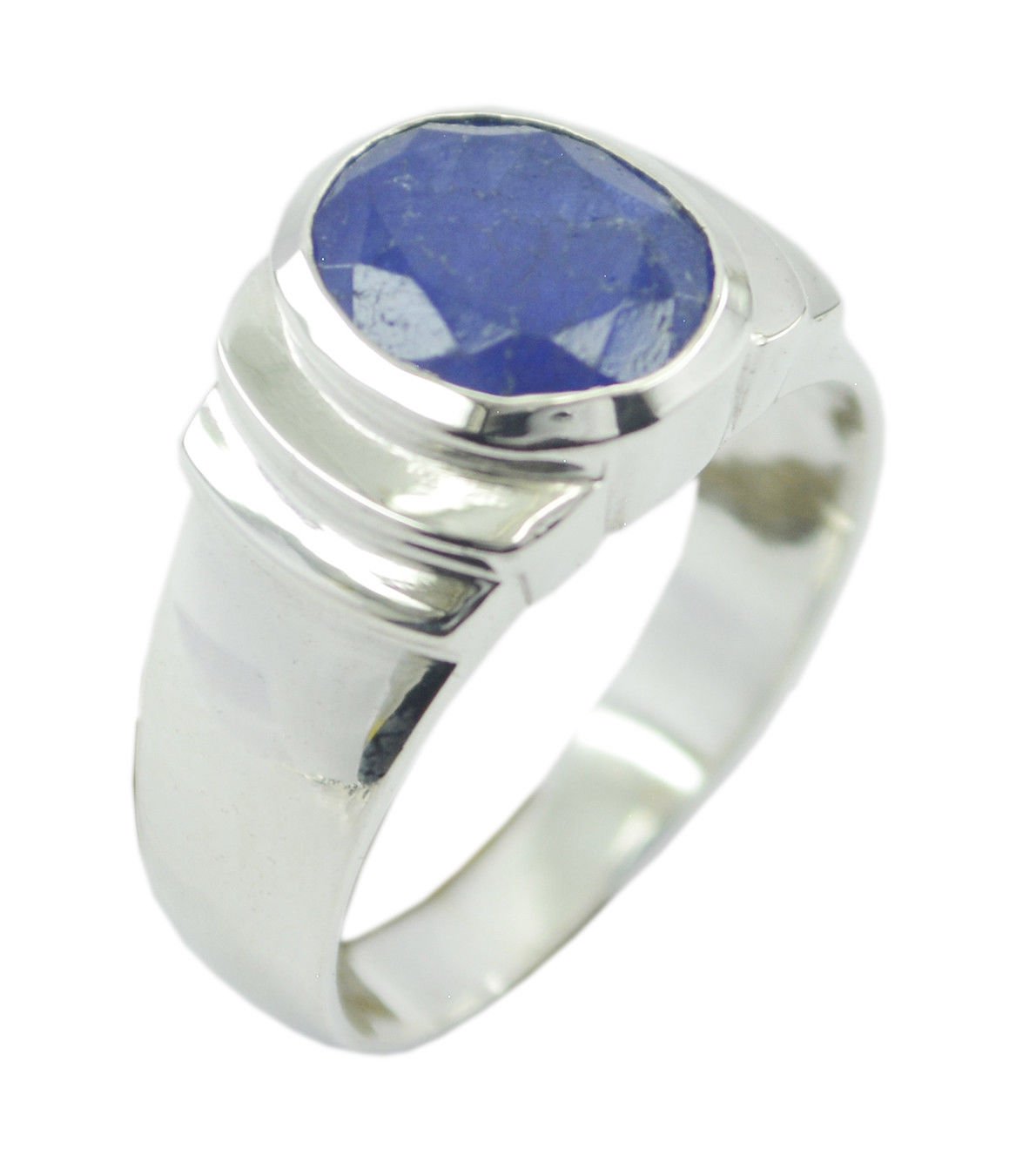 Genuine Lapis Lazuli Gemstones Silver Ring gift for christmas day US SZ 4-13