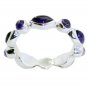 pretty real Amethyst Purple Gems Silver Ring gift for christmas US SZ 5-14