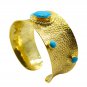 appealing Turquoise Gold Plated Multi Bangle Natural gemstone US gift