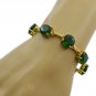 fine-looking Emerald CZ Gold Plated Green Bracelet Natural simply US gift