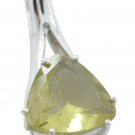 fascinating Lemon Quartz 925 Sterling Silver Yellow Pendant Natural indian US