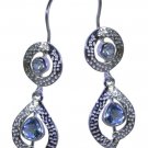 bewitching Blue Topaz 925 Sterling Silver Blue Earring genuine gemstone US
