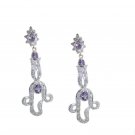 delicate Amethyst 925 Solid Sterling Silver Purple Earring genuine easily US
