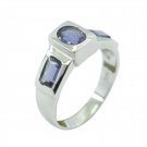 fair Iolite 925 Sterling Silver Blue Ring Natural gemstone US