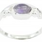 pleasing real Amethyst Purple Gems Silver Ring gift for brithday  US SZ 4-13
