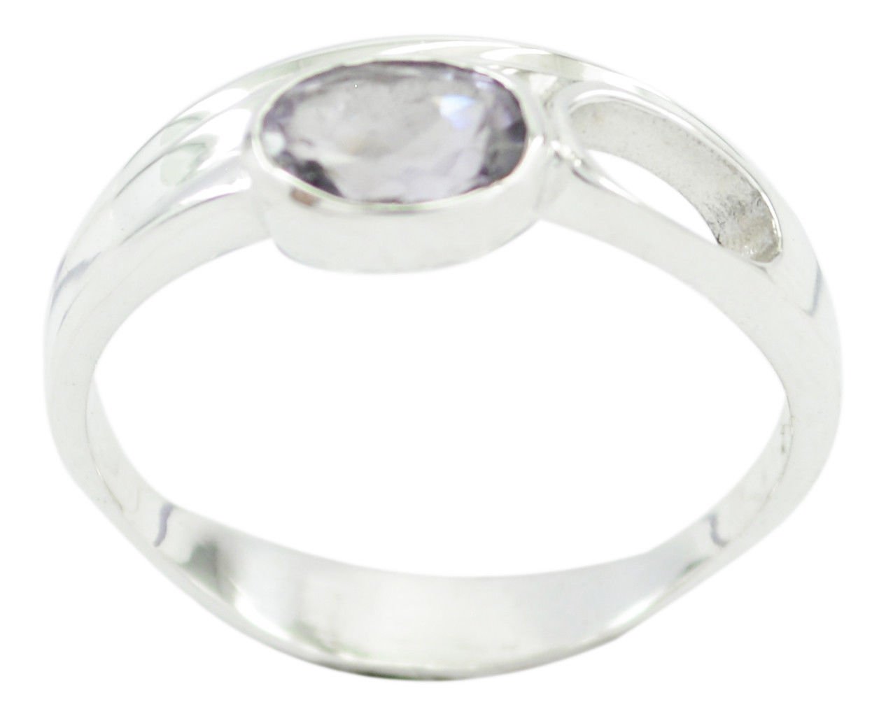 comely genuine Amethyst Purple Gemstones Silver Ring gift for christmas day US