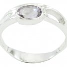 comely genuine Amethyst Purple Gemstones Silver Ring gift for christmas day US