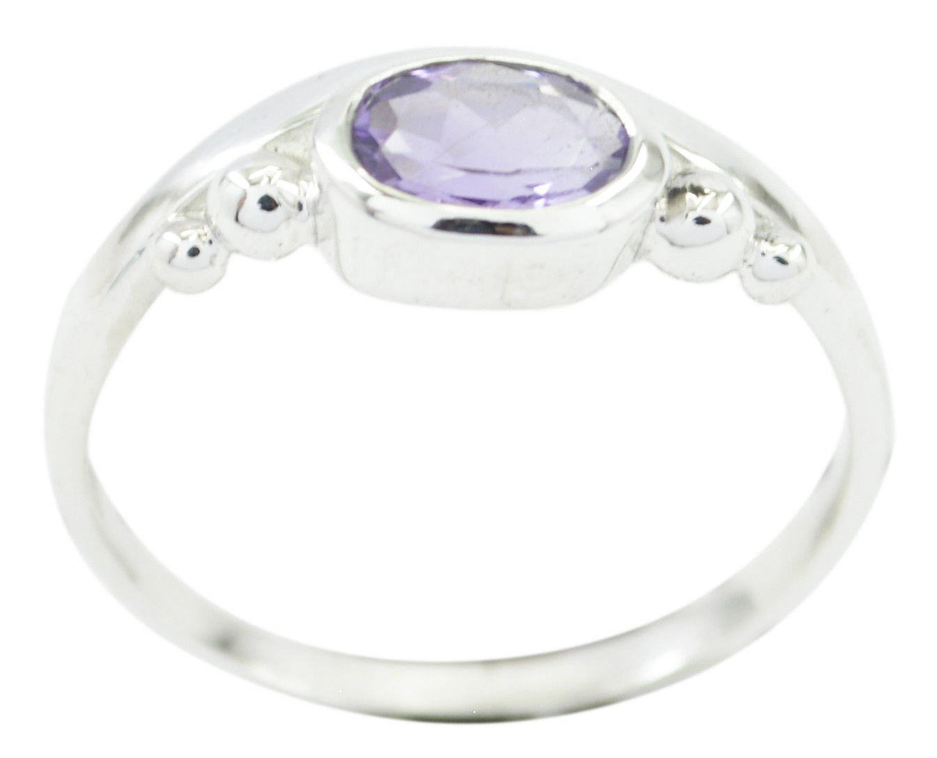 fine-looking real Amethyst Purple Gems Silver Ring gift for college  US SZ 5-16