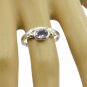 fine-looking real Amethyst Purple Gems Silver Ring gift for college  US SZ 5-16