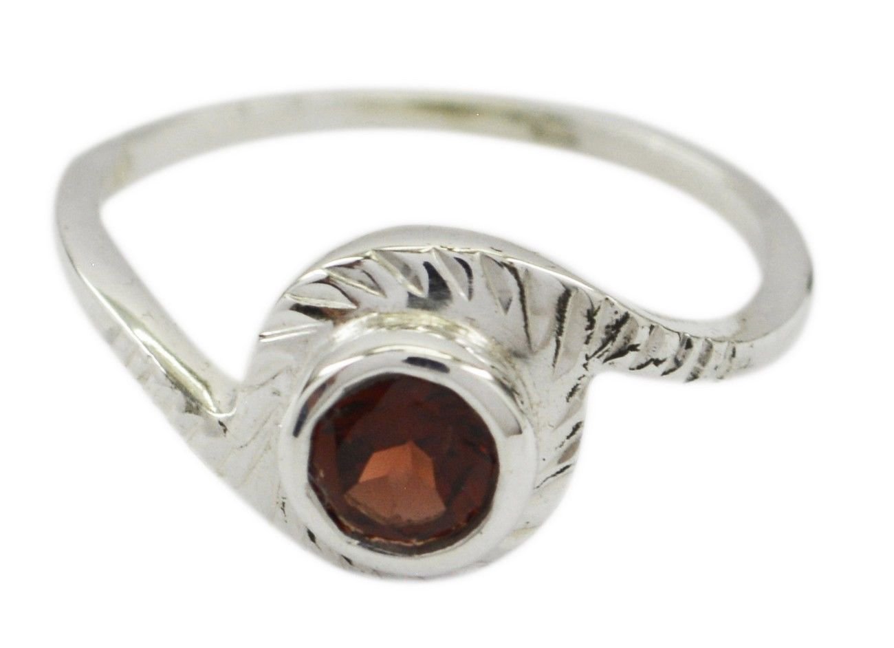fine genuine Garnet Red Gemstones Silver Ring gift valentine's day US SZ 4-13