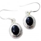 pulchritudinous Black Onyx 925 Sterling Silver Black Earring genuine ordinary US