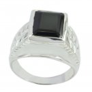 Magnetic real Black onyx Gems Silver Ring gift for Men and Women Jewelry Ring