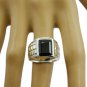 Magnetic real Black onyx Gems Silver Ring gift for Men and Women Jewelry Ring