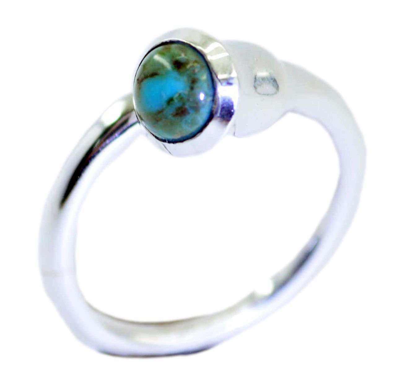 magnetic genuine Turquoise Multicolor Gems Silver Ring gift father's day US 5-12