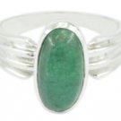 Genuine Indianemerald Green Gemstones Silver Ring gift ladies and gents  US 4-11