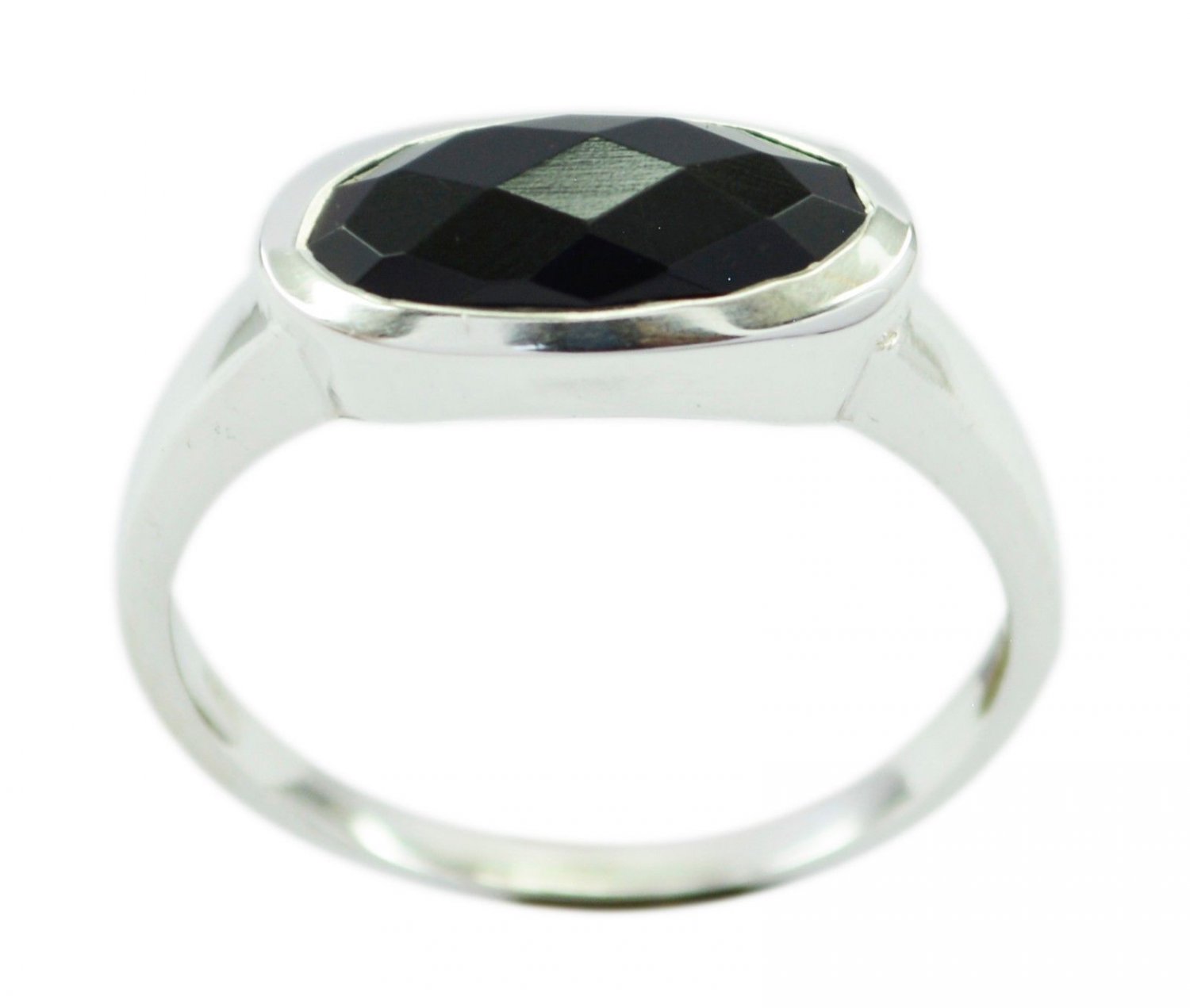 enticing genuine Black onyx Gemstones Silver Ring gift independence US SZ 4-11