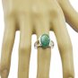 Nice Ring Genuine Indianemerald Green Gemstones Silver Ring gift Father US 4-11