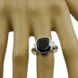 ideal Natural Black onyx Gemstone Silver Ring for ladies and gents US SZ 5-9
