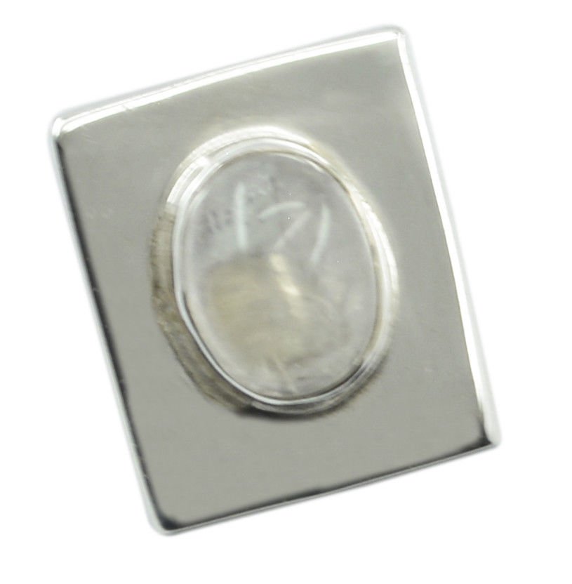 handsome Rainbow Moonstone 925Sterling Silver White Pendant genuine suppiler US
