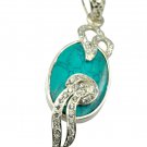 fine-looking Turquoise 925 Solid SterlingSilver Multi pendant genuine indian US