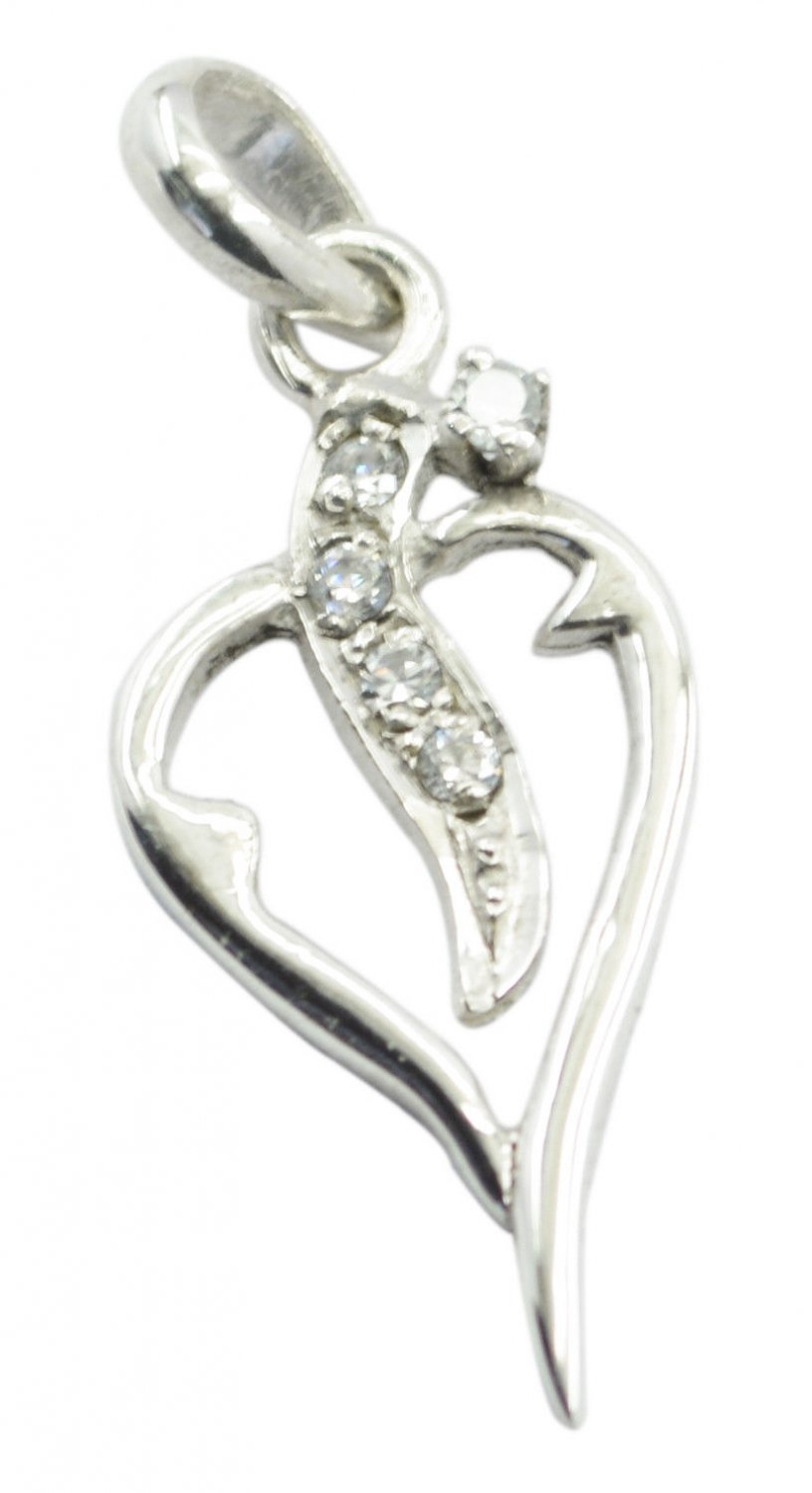 grand White CZ 925 Sterling Silver White Pendant Natural wholesales US