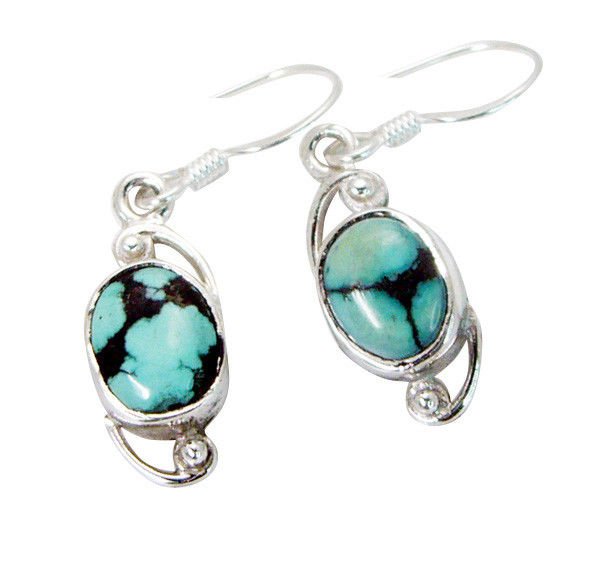 enticing Turquoise 925 Solid Sterling Silver Multi Earring genuine Designer US