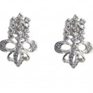 gorgeous white CZ 925 Solid Sterling Silver White Earring genuine gemstones US