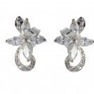 fascinating white CZ 925 Solid Sterling Silver White Earring Natural supplies US